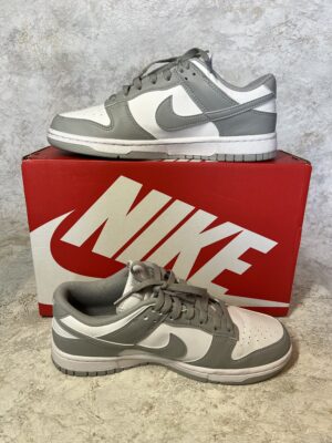 Nike Dunk Low Next Nature Szaro-Białe Sneakersy Skórzane