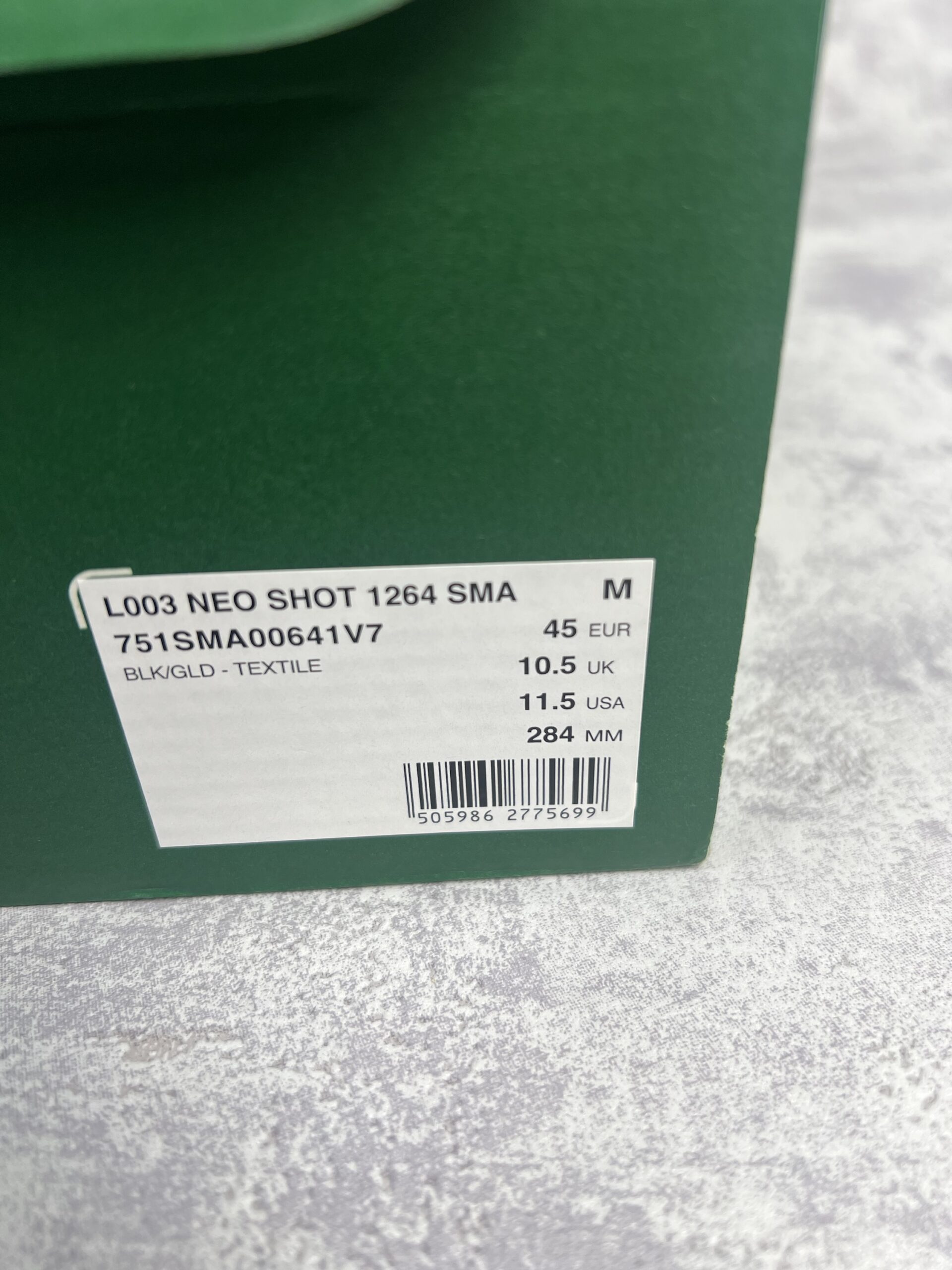Lacoste Neo Shot Męskie Sneakersy Czarno-Złote Sznurowane - obrazek 10