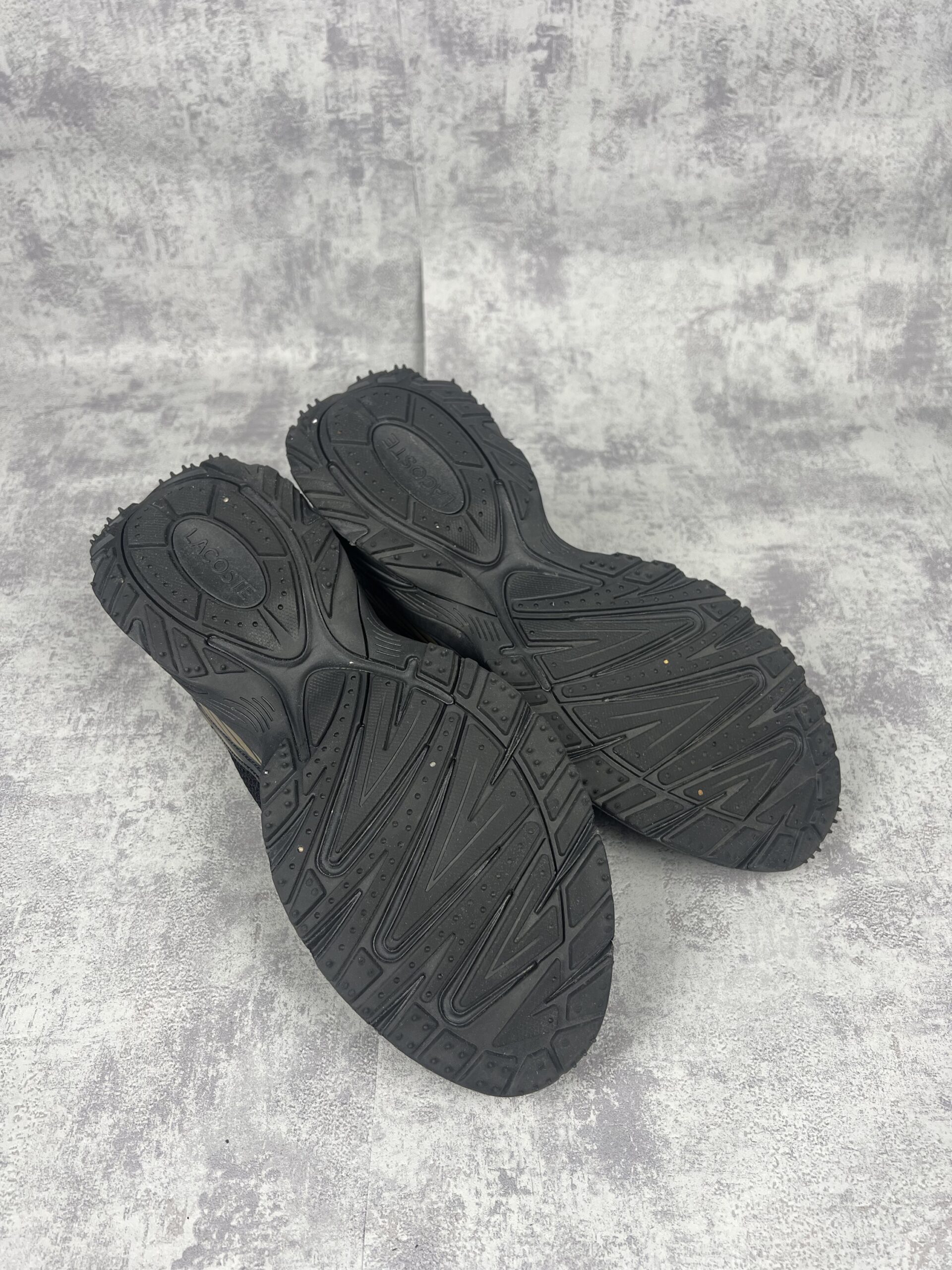 Lacoste Neo Shot Męskie Sneakersy Czarno-Złote Sznurowane - obrazek 8